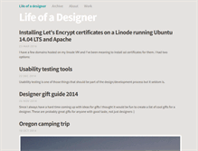 Tablet Screenshot of lifeofadesigner.com